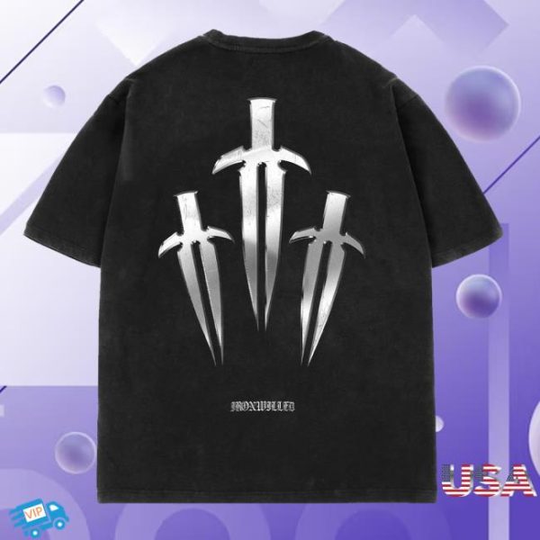 Ironwilled Mererch Store Shop Triple Chrome Dagger Tee