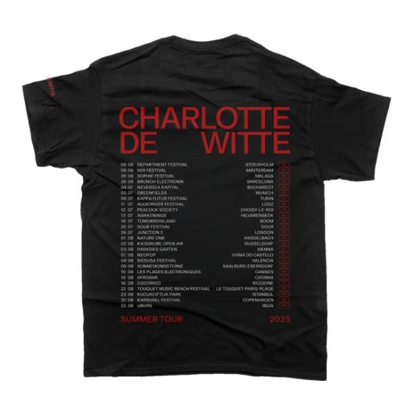 Kntxt Merch Store Shop Charlotte De Witte Summer Tour ’25 Shirt