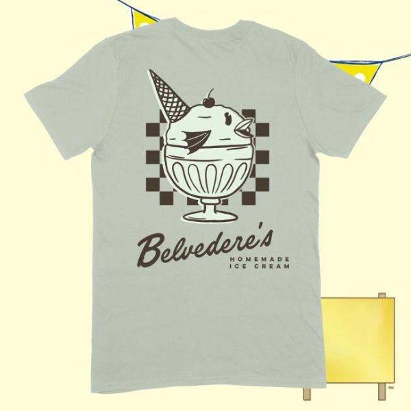 Good Mythical Morning Merch Store Shop Belvedere’s Ice Cream Shop Tee