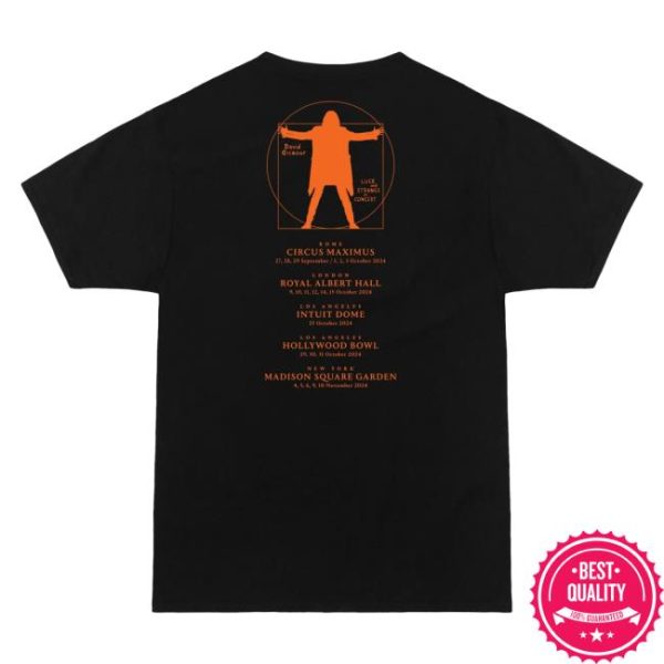 David Gilmour Store Merch Luck And Strange In Concert T-Shirt