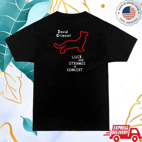David Gilmour Store Merch Red Lights Black Cat T-Shirt