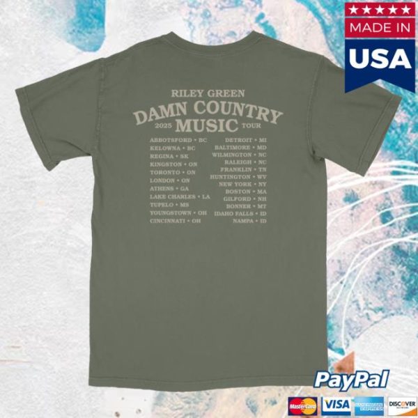 Riley Green Store Merch Dcm Tour Tee