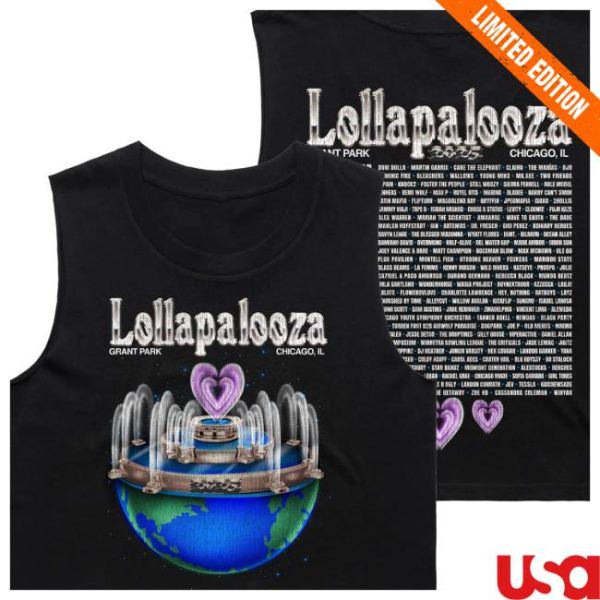Lollapalooza Store Merch Planet Lolla Lineup Tank
