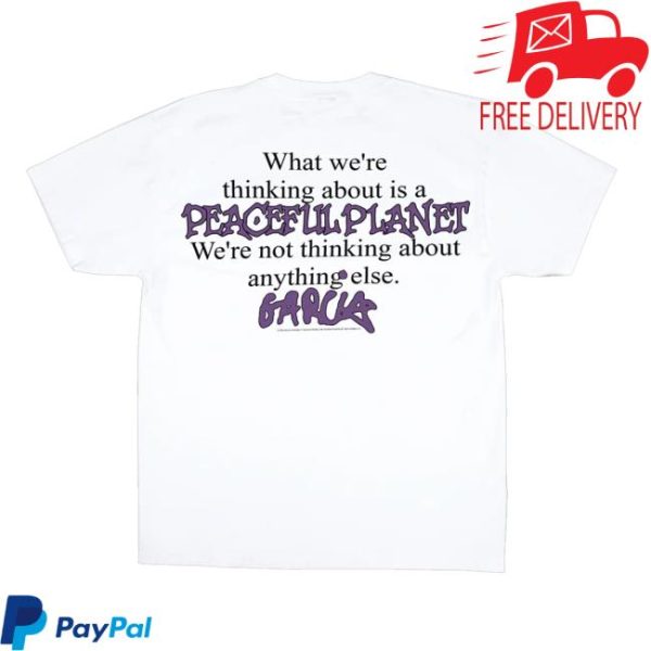 Online Ceramics Merch Store Shop Jerry Garcia Peaceful Planet White Tee