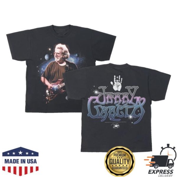 Online Ceramics Merch Store Shop Jerry Garcia Space Black Tee