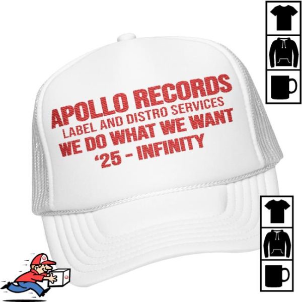 Death By Martymar Store Merch Apollo Records Label And Distro Services We Do What We Want ’25 Infinity White Hat