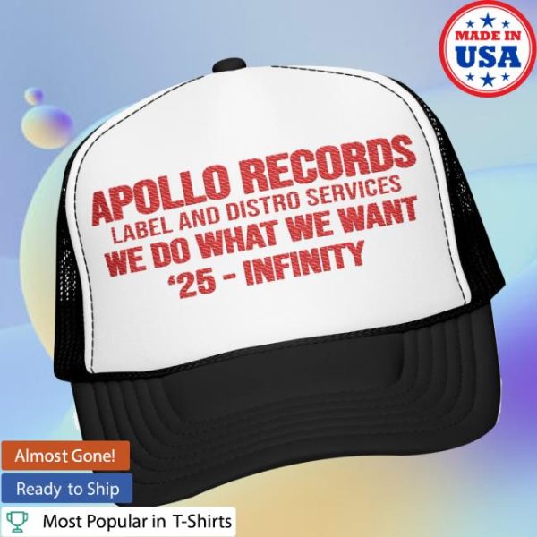 Death By Martymar Store Merch Apollo Records Label And Distro Services We Do What We Want ’25 Infinity Black Shirt