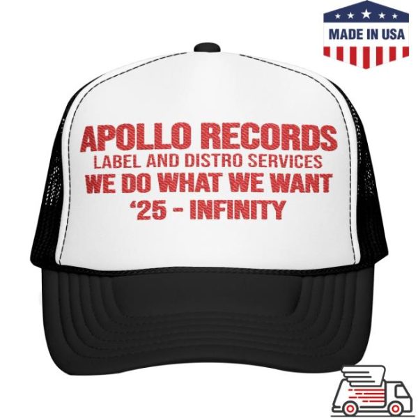 Death By Martymar Store Merch Apollo Records Label And Distro Services We Do What We Want ’25 Infinity Black Shirt