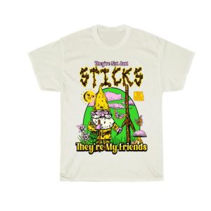 Bossdogart Merch Sticks Are My Friend Tee
