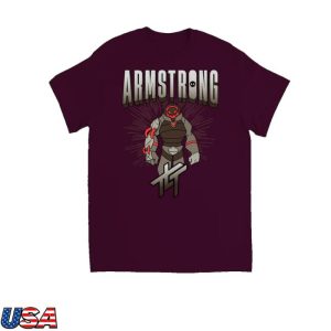 The Living Tombstone Merch Armstrong Maroon Tee