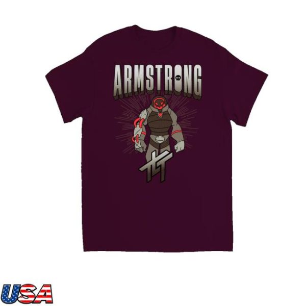 The Living Tombstone Merch Armstrong Maroon Tee