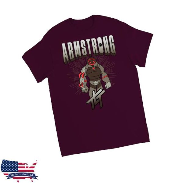 The Living Tombstone Merch Armstrong Maroon Tee