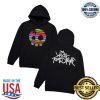kenny The Living Tombstone Merch The Living Tombstone 8 Bit Rainbow Skull Black Hoodiev