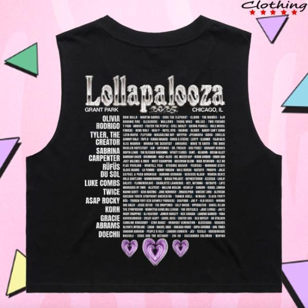 Official Lollapalooza Store Merch Shop Planet Lolla Lineup Tank