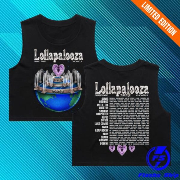 Official Lollapalooza Store Merch Shop Planet Lolla Lineup Tank