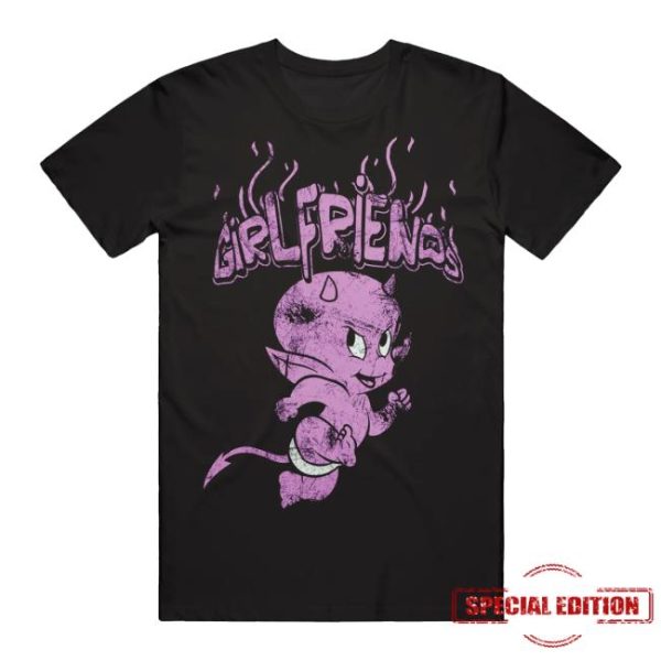 Girlfriend Xo Store Merch Girlfriends Devil Black Tee