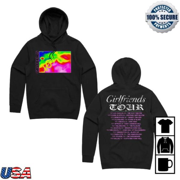 Girlfriend Xo Store Merch Girlfriends Internet Killed Tour Black Hoodie