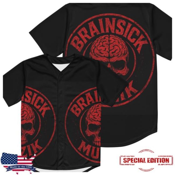 Twisted Insane Store Merch Brainsick Muzik Baseball Jersey