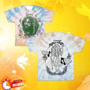 Online Ceramics Merch Jerry Garcia Rosebud Tie Dye Tee