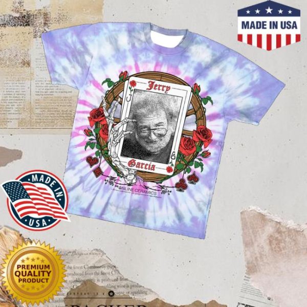 Online Ceramics Merch Jerry Garcia The Wheel Tie Dye Tee