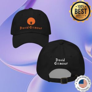 David Gilmour Merch Black Cat Embroidered Hat