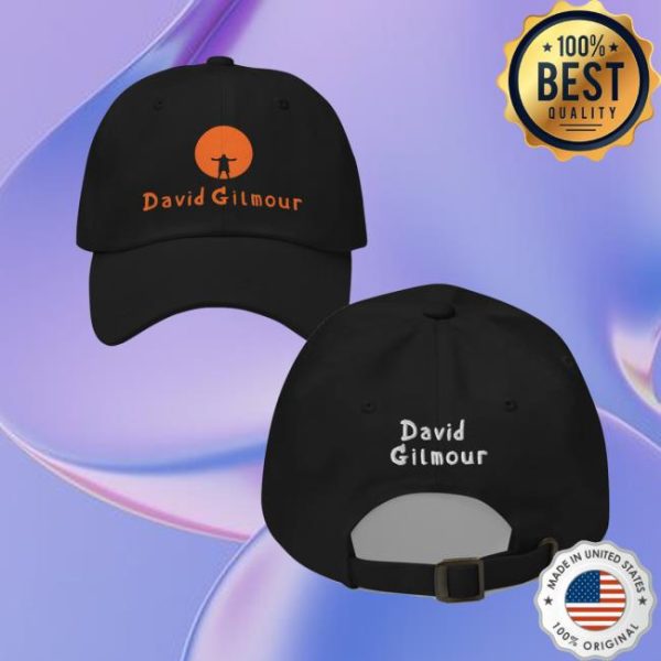 David Gilmour Merch Black Cat Embroidered Hat
