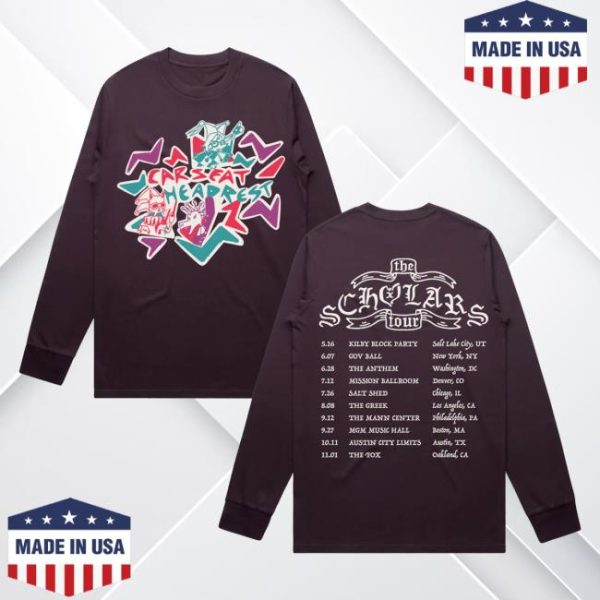 Car Seat Headrest Merch Store Shop Chicago Merch Punk Band Tour Long Sleeve