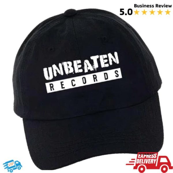 Merchnow Store Merch Unbeaten Records Logo Black Dad Hat