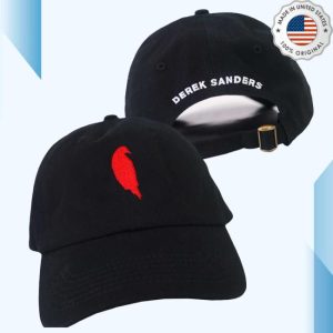 Merchnow Store Merch Derek Sanders Bird Logo Black Dad Hat