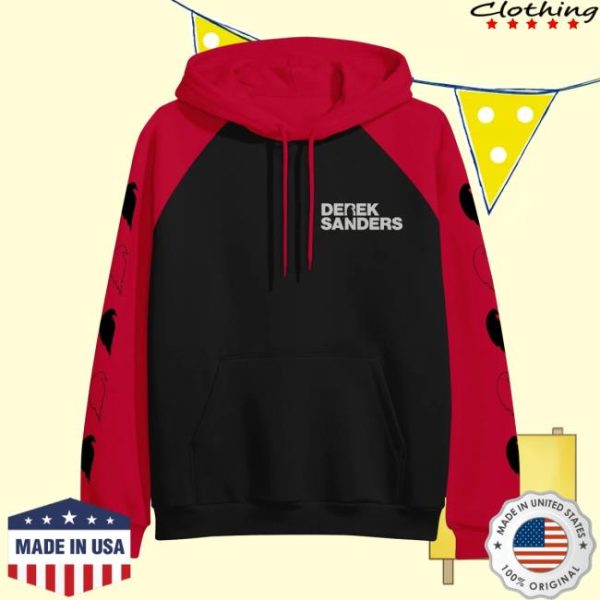 Rise Records Store Merch Derek Sanders Bird Red/Black Pullover Hoodie
