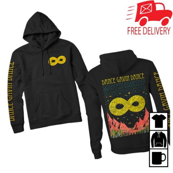 Rise Records Store Merch Dance Gavin Dance Mothership Black Pullover Hoodie