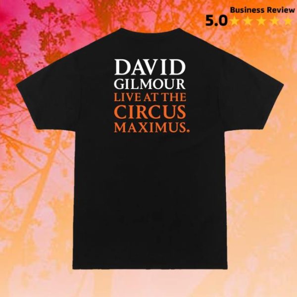 David Gilmour Merch Store Shop Live At Circus Maximus T-Shirt