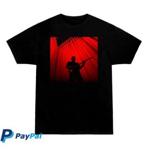 David Gilmour Merch Store Shop Red Lights Black Cat T-Shirt