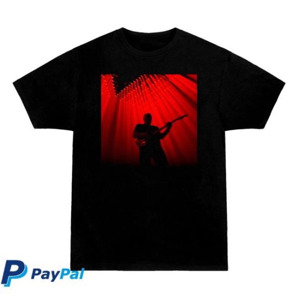 David Gilmour Merch Store Shop Red Lights Black Cat T-Shirt