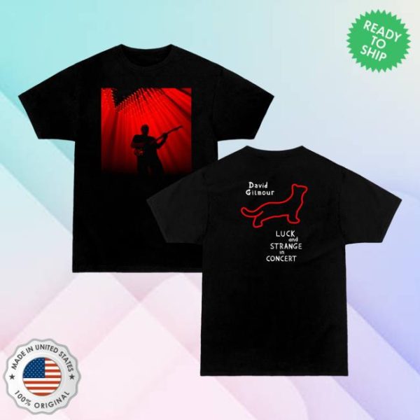 David Gilmour Merch Store Shop Red Lights Black Cat T-Shirt