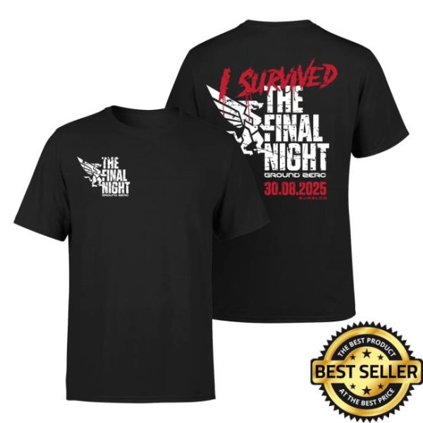 Ground Zero Festival Merch Store Shop Ground Zero I Survived The Final Night T-Shirt Black
