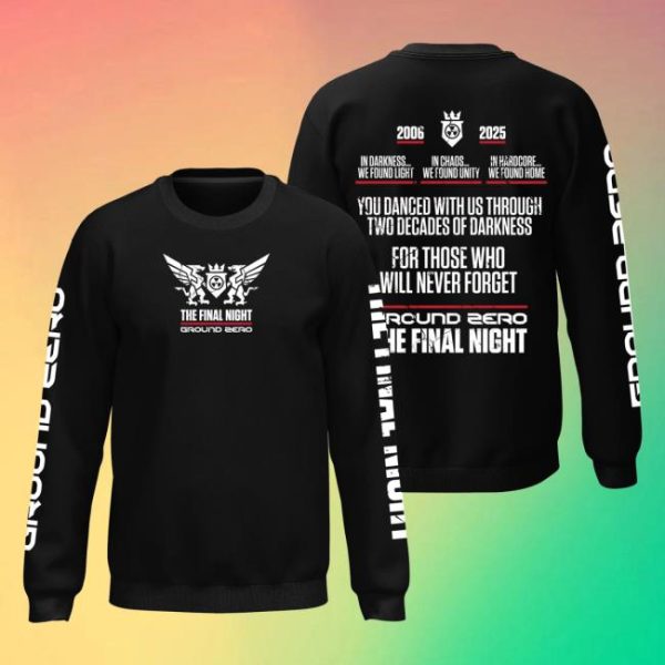 Ground Zero Festival Merch Store Shop Ground Zero Slogan Longsleeve The Final Night Black