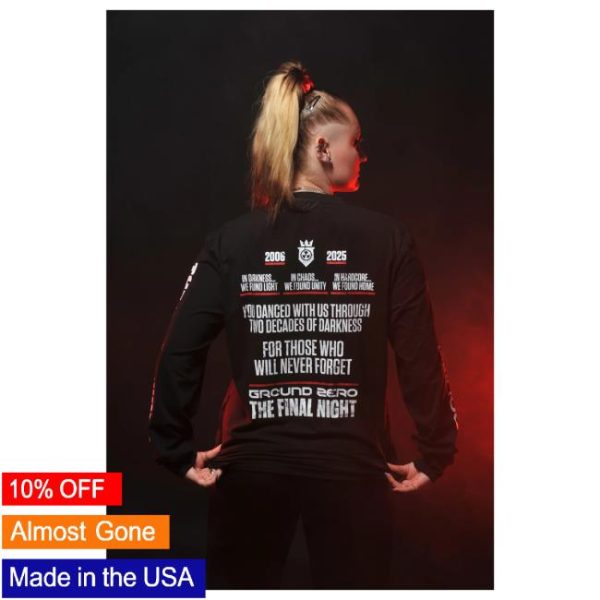 Ground Zero Festival Merch Store Shop Ground Zero Slogan Longsleeve The Final Night Black