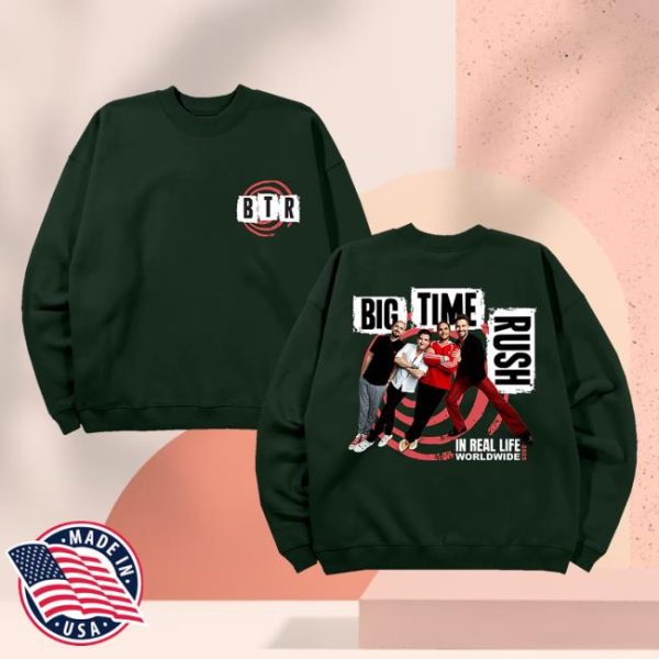 Big Time Rush Merch Store Shop Btr In Real Life Worldwide 2025 Tour Crewneck