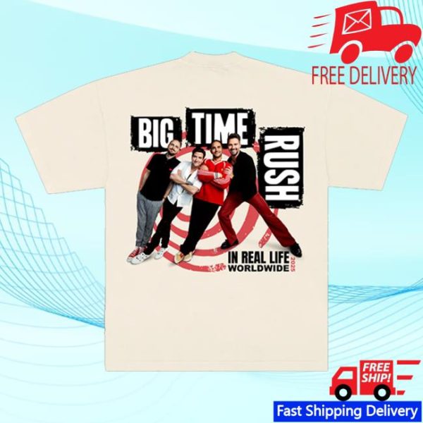Big Time Rush Merch Store Shop Btr In Real Life Worldwide 2025 Tour Tee