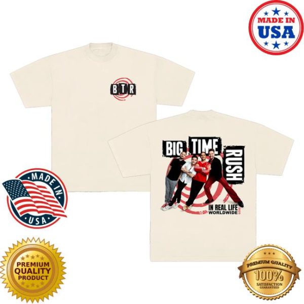 Big Time Rush Merch Store Shop Btr In Real Life Worldwide 2025 Tour Tee