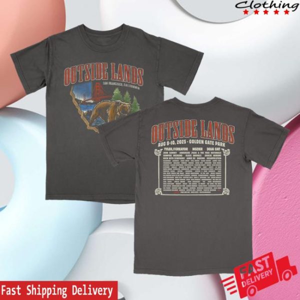 Outside Lands Festival Merch Store Shop Bear Event Tee