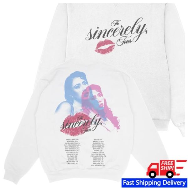 Shop Kali Uchis Store Merch Sincerely, Tour Crewneck