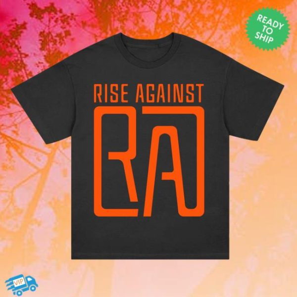Rise Against Store Merch Ra Square Logo Black T-Shirt