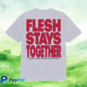 Dying Wish Store Merch Shop Flesh Stays Together Heather Grey Tee