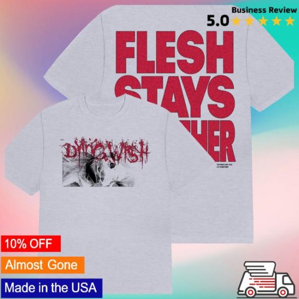 Dying Wish Store Merch Shop Flesh Stays Together Heather Grey Tee