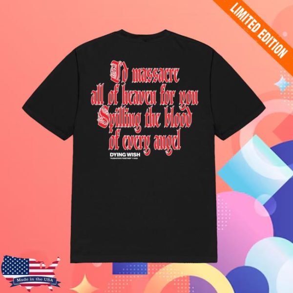 Dying Wish Store Merch Shop Knife Black Tee