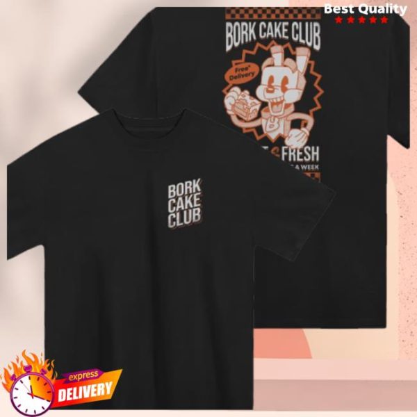 Slogo Store Merch Bork Cake Club Oversized T-Shirt