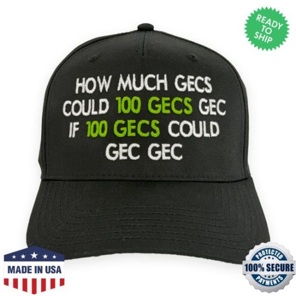 Oldschoolhats Store Merch How Much Gecs Embroidered Hat