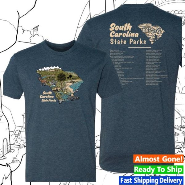Wild Tribute Store Merch South Carolina State Parks Sketch T-Shirt